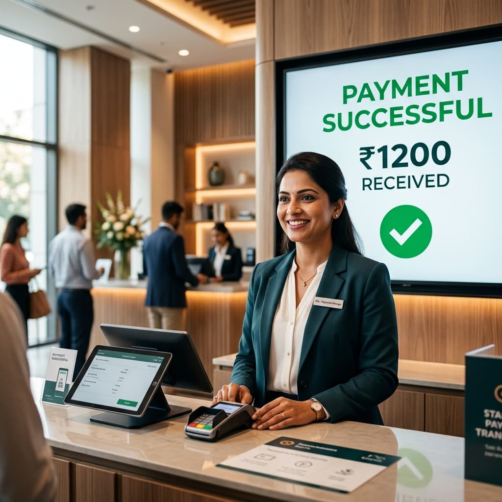 Payment successful notification on payment terminal